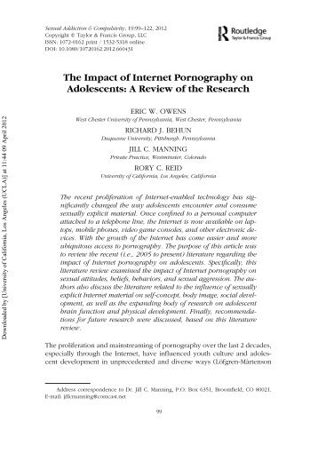impact of internet pornography Sex slave tells training